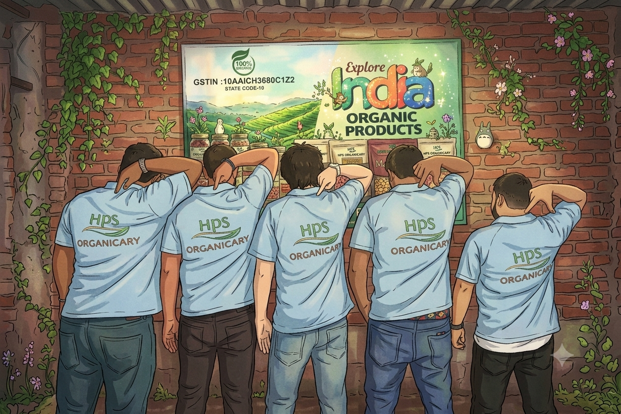 HPS Organicary team at Explore India Organic Products